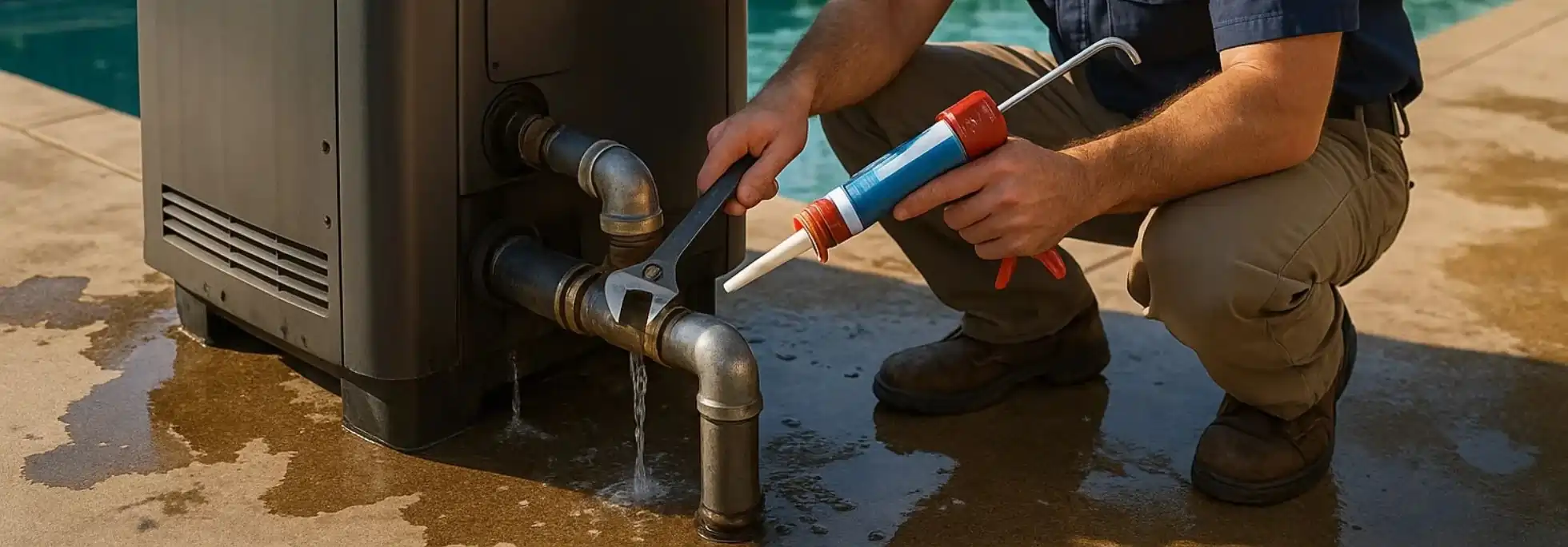  Pool Heater Leak Repair - HVAC Lucan